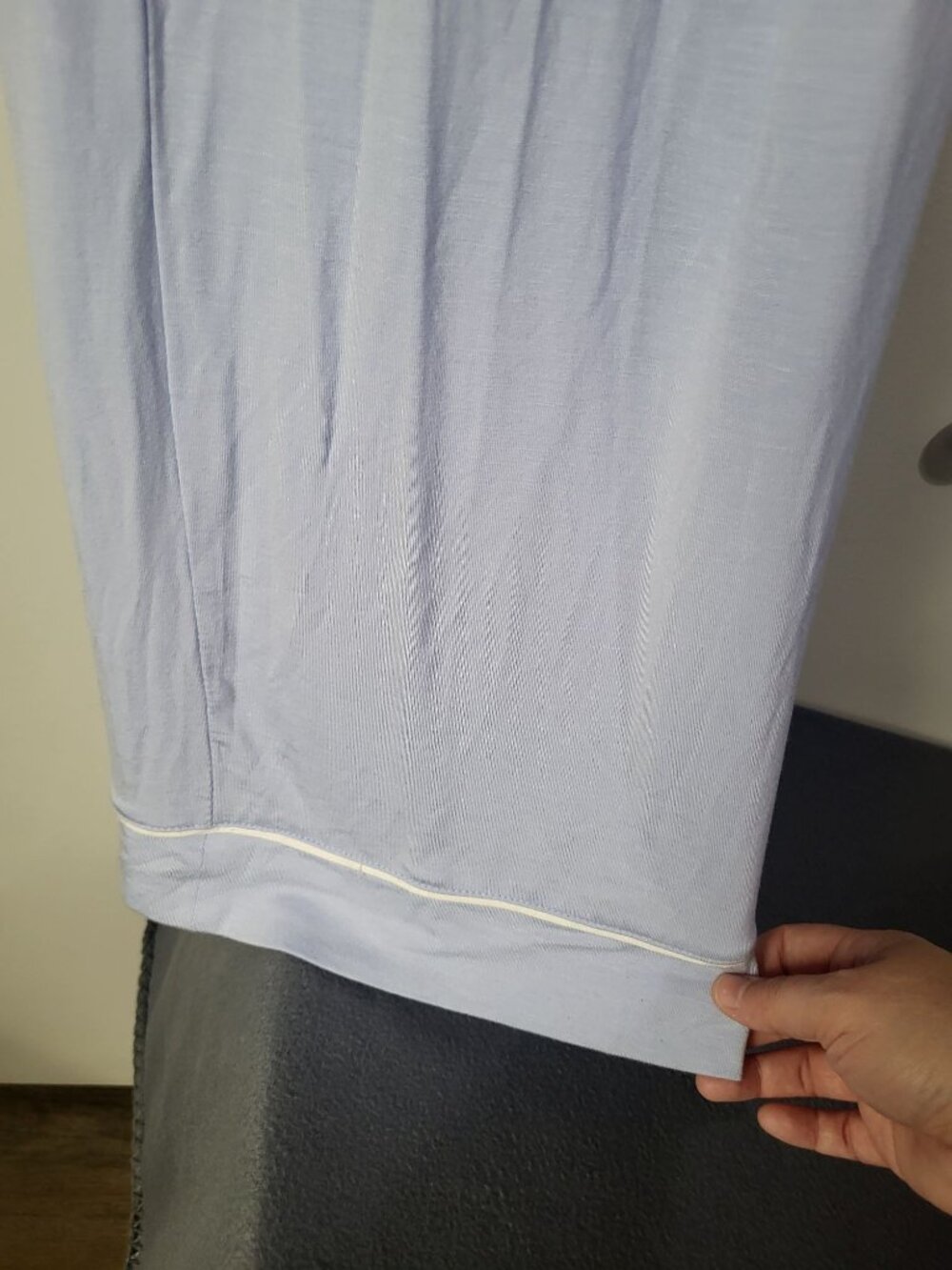 Auden Womens SZ LG Baby Blue Cloud Knit Pajama Lounge Pants Sleepwear NWT - Picture 2 of 6